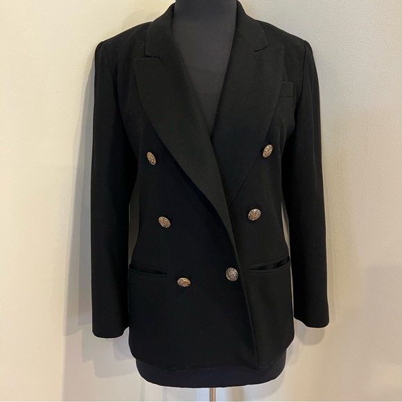 Vintage Stephanie Andrew’s Black Double-Breasted Women's Blazer - Picture 9 of 12
